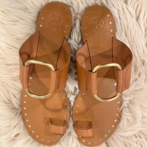 NIB Tory Burch Ravello Studded sandals. Size 10.5.So cute for Spring & Summer!!!
